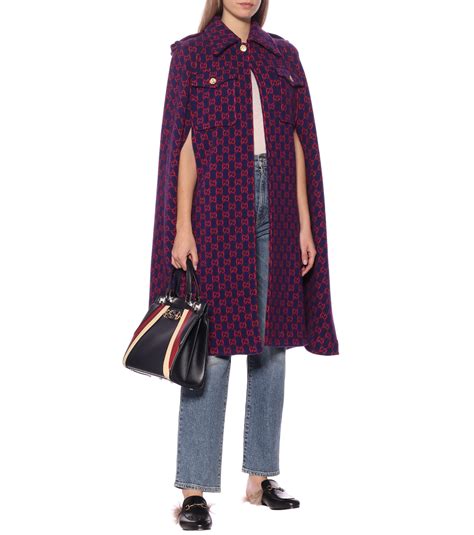 gucci poncho cape|mytheresa gucci poncho.